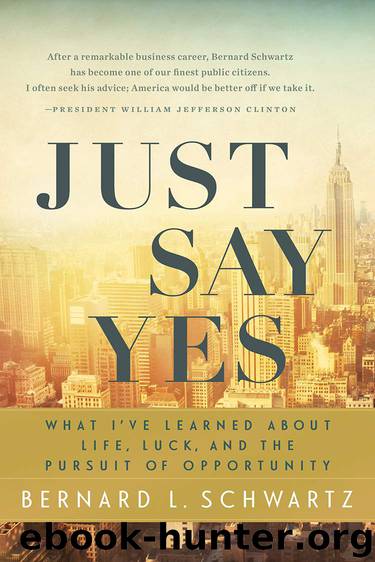 Just Say Yes: What I've learned About Life, Luck, and the Pursuit of Opportunity by Schwartz Bernard L