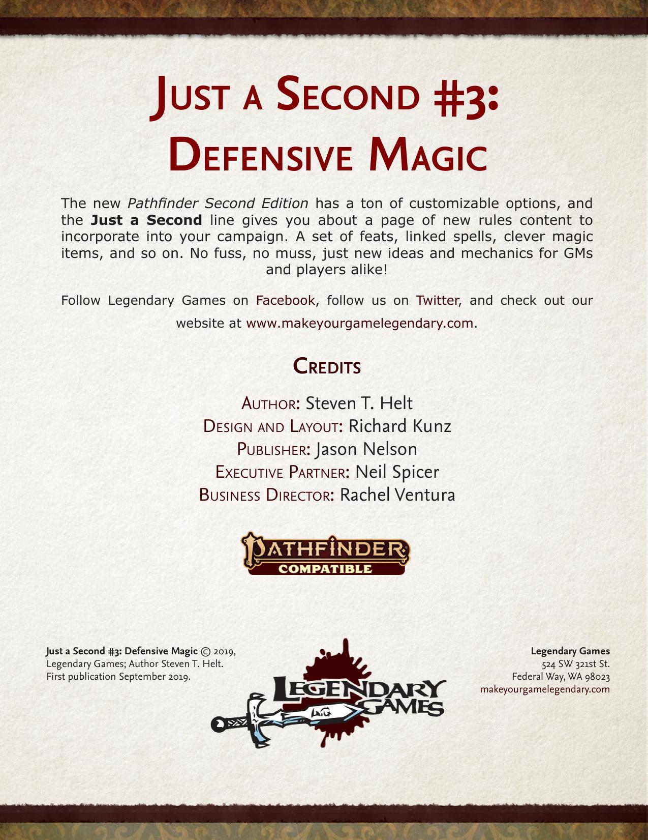 Just a Second - #3 by Defensive Magic