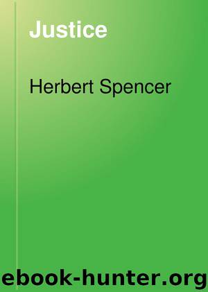 Justice by Herbert Spencer