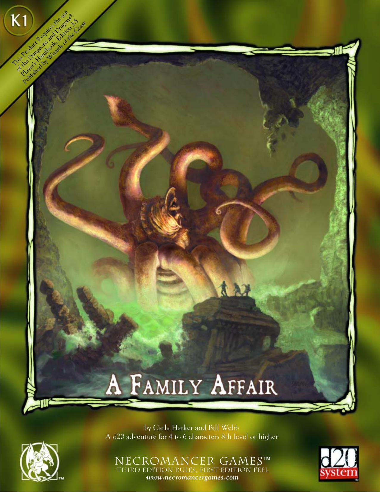K1 A Family Affair by Necromancer Games