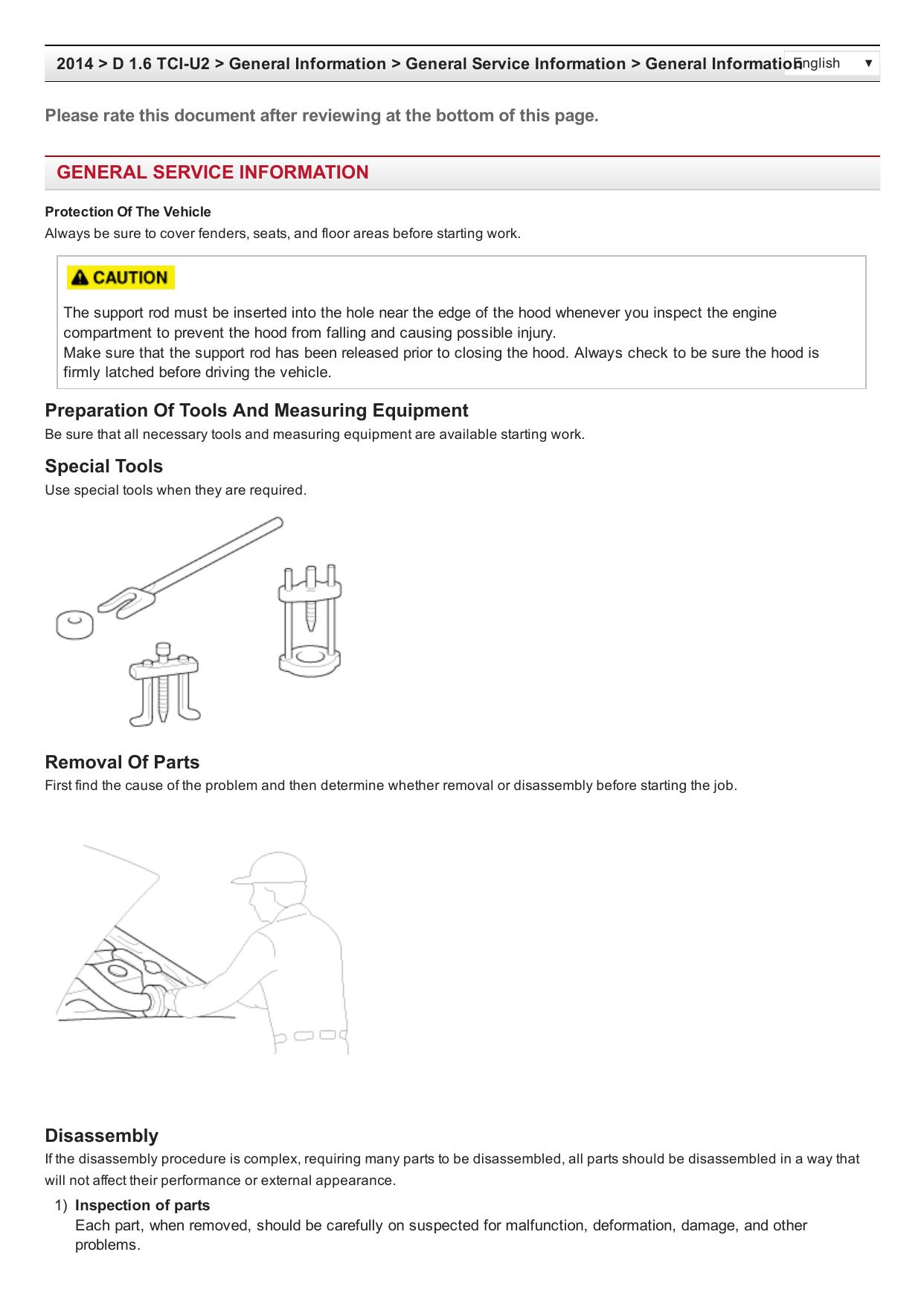 KIA CEED D 1.6 TCI-U Factory Workshop Service Repair Manual by Unknown