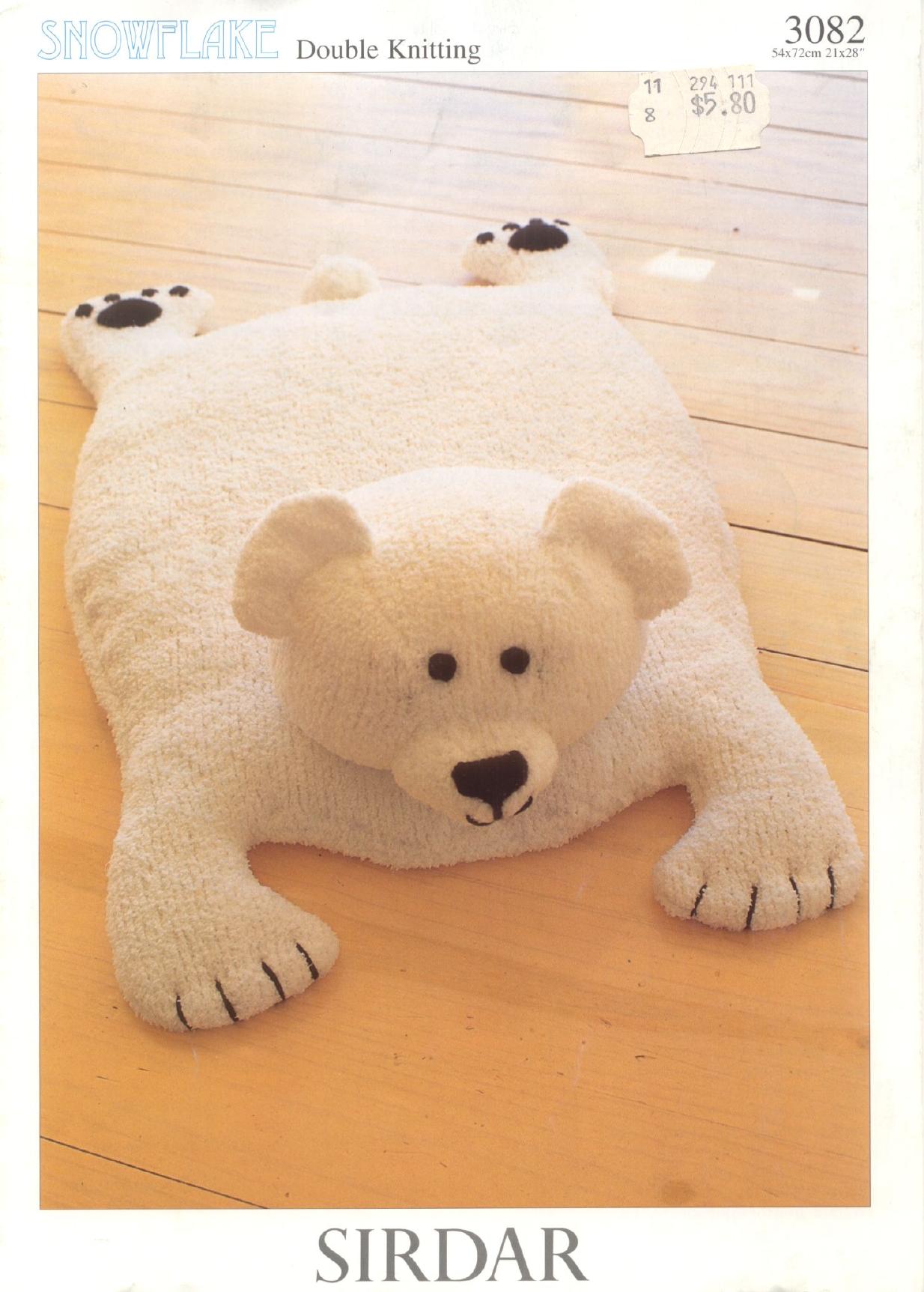KNIT by Sirdar 3082 (Polar Bear Baby Rug)
