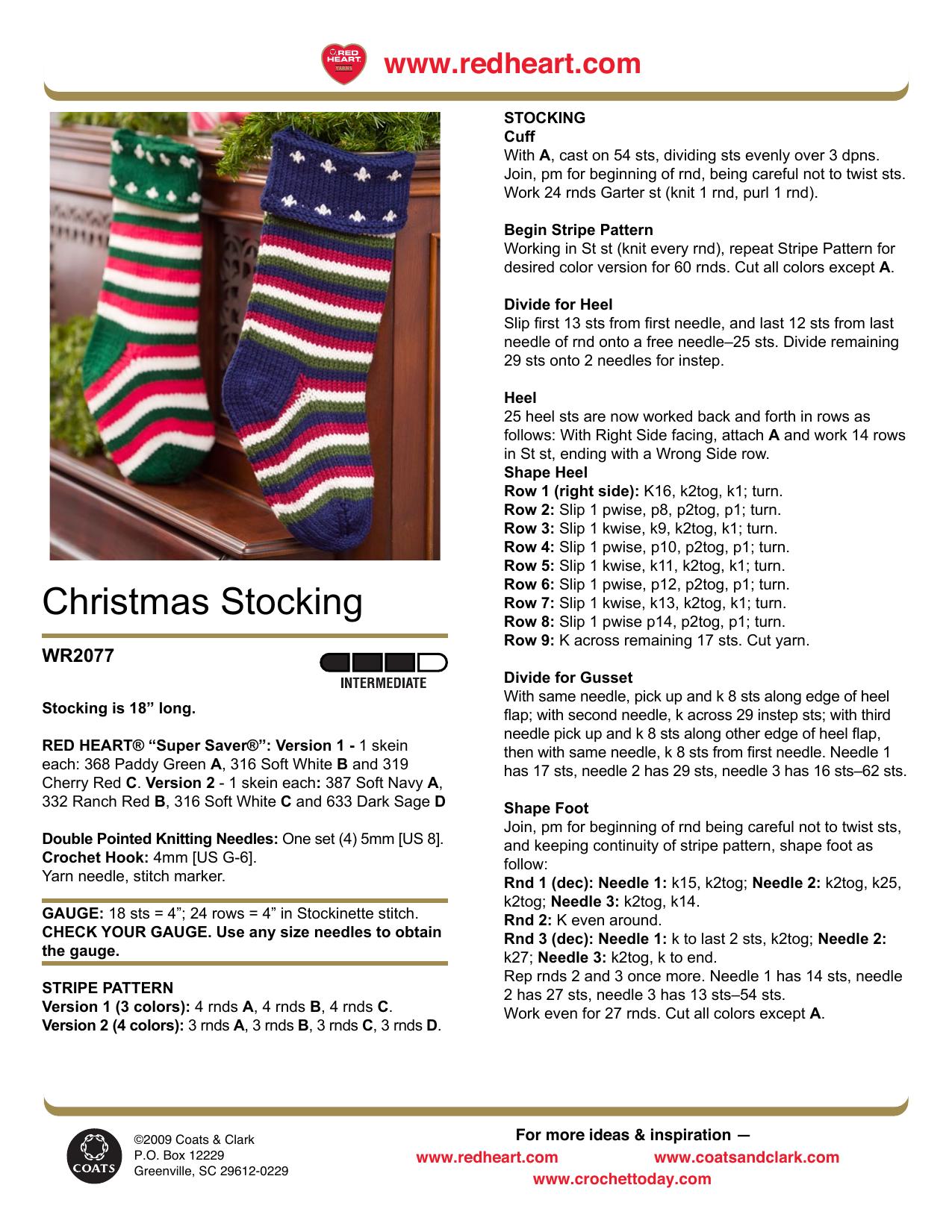 KNIT by Two Christmas Stockings