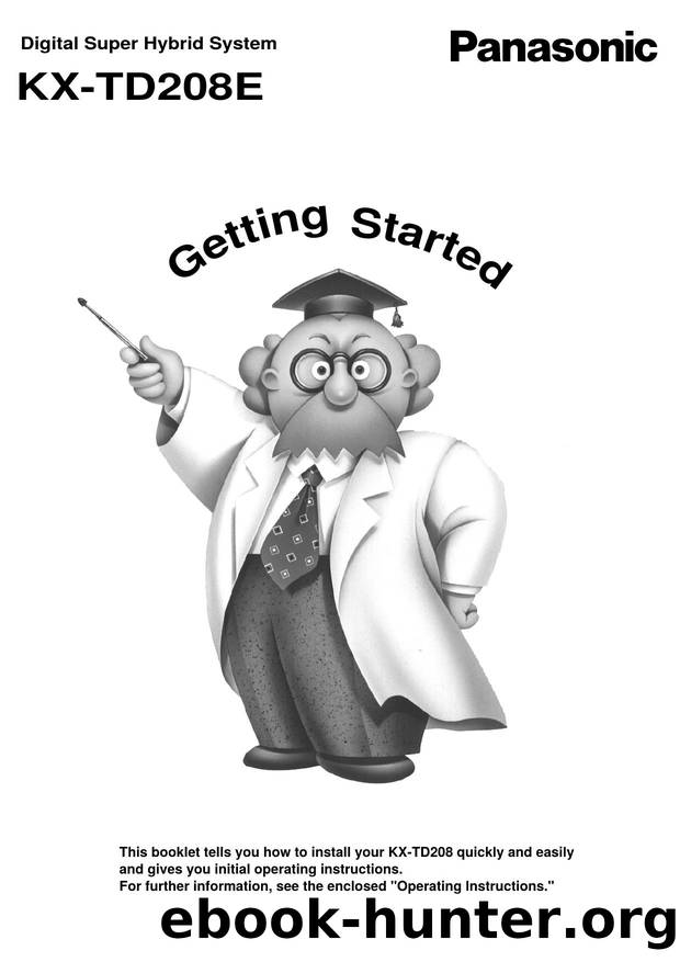 KX-TD 208 telephone system Getting Started Manual by Unknown