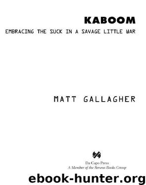 Kaboom by Matthew Gallagher