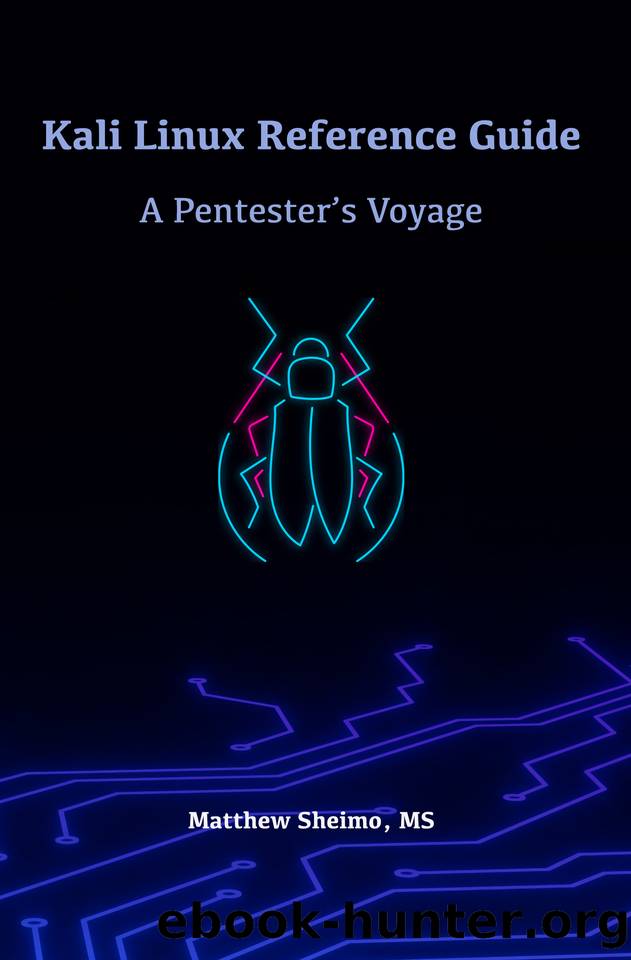 Kali Linux Reference Guide: A Pentester's Voyage by Sheimo Matthew