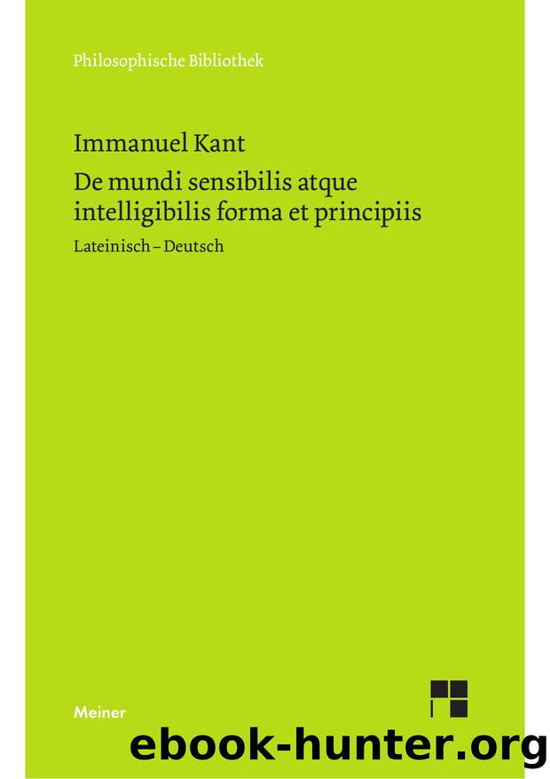 Kant by Philosophische Bibliothek (9783787333202)