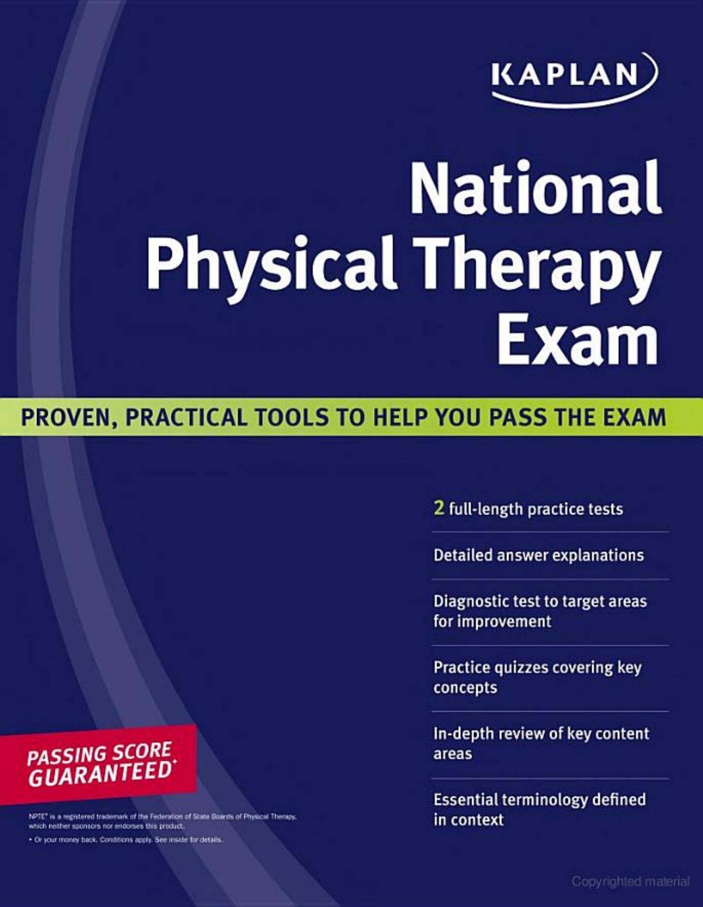 Kaplan National Physical Therapy Exam by Bethany Chapman Mary Fratianni