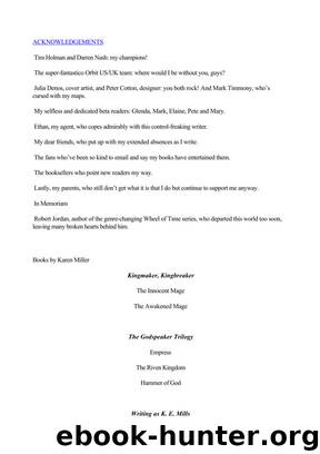 Karen Miller - Godspeaker 02 by The Riven Kingdom