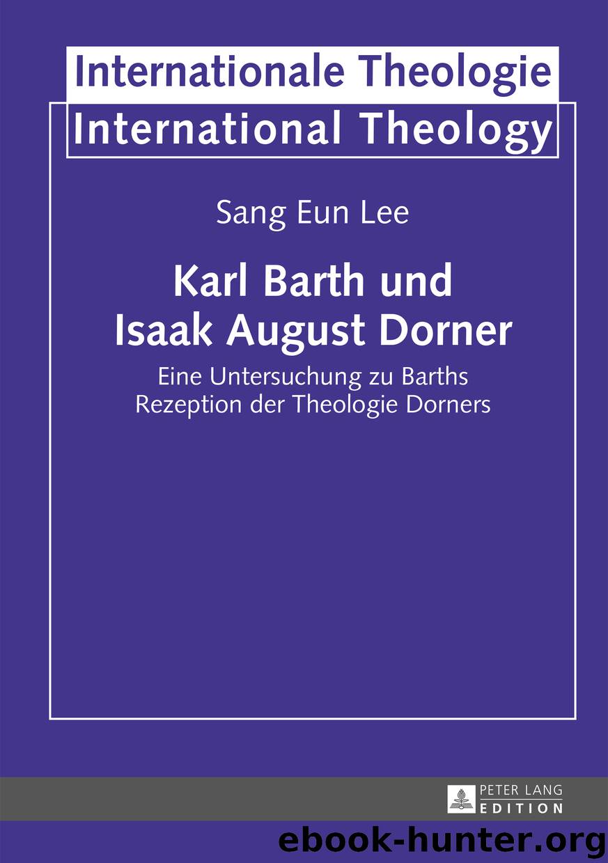 Karl Barth und Isaak August Dorner by sang eun lee