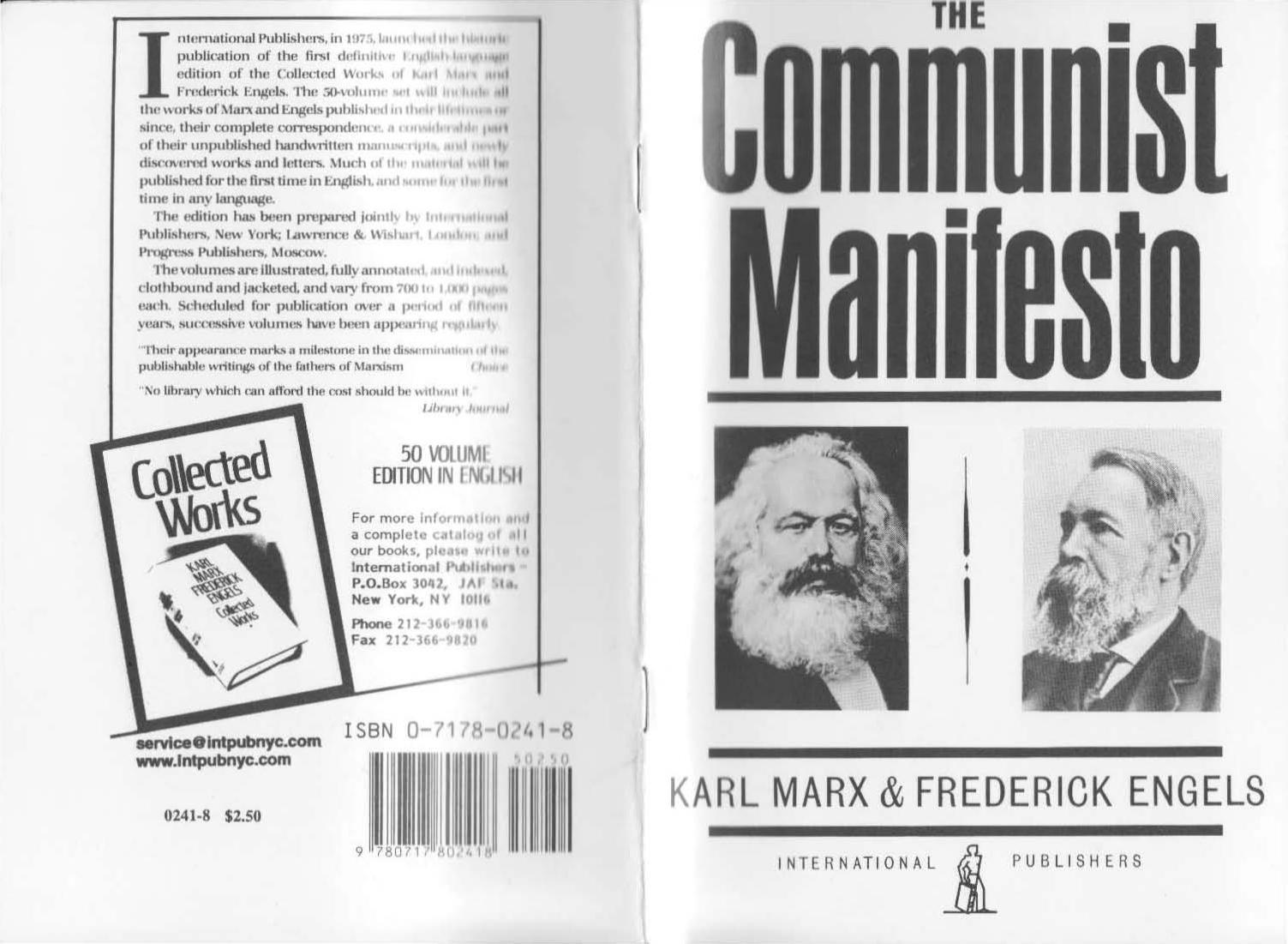 Karl Marx - The Communist Manifesto (pdf) by roflcopter2110