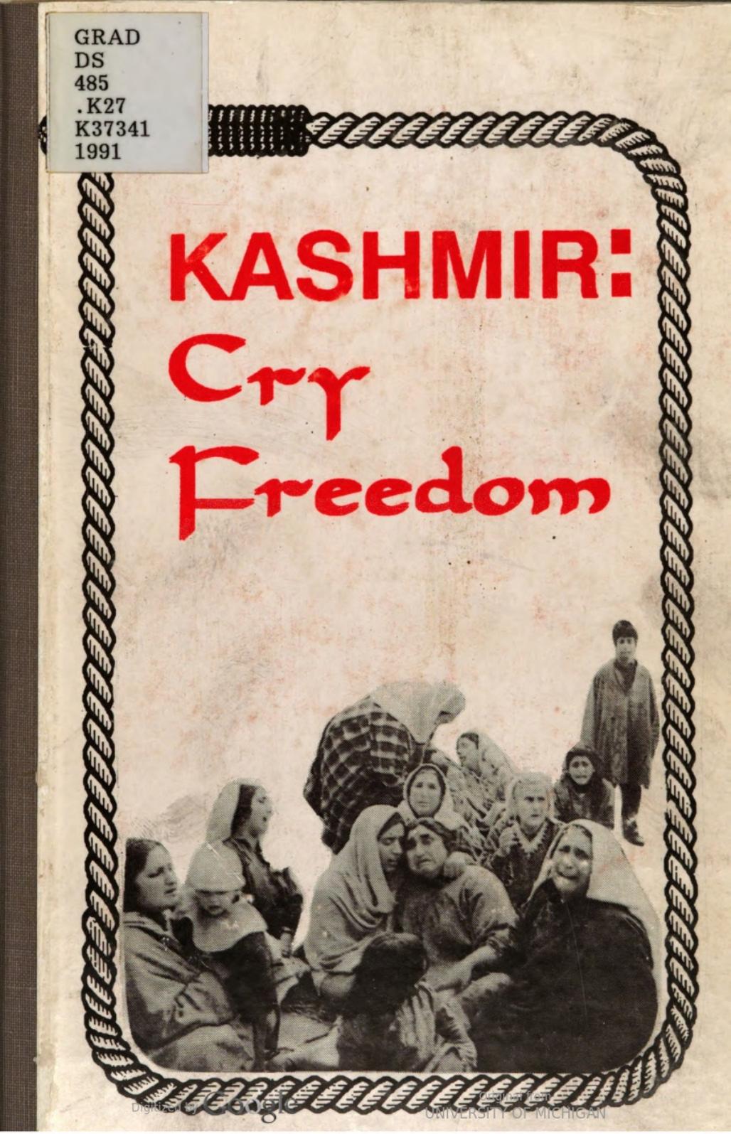 Kashmir, cry freedom by A. R. Minhas; Mustahsan Aqil