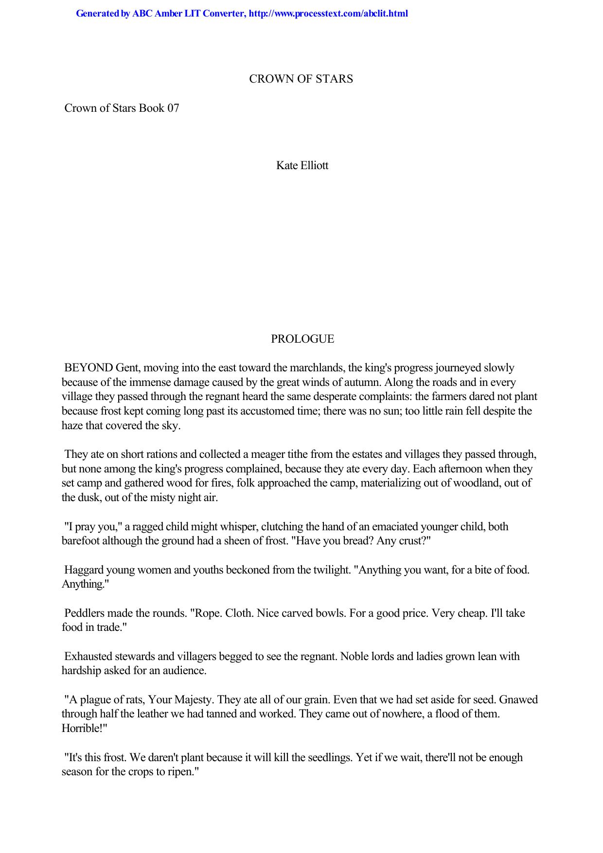 Kate Elliott - Crown Of Stars 07 by Crown Of Stars