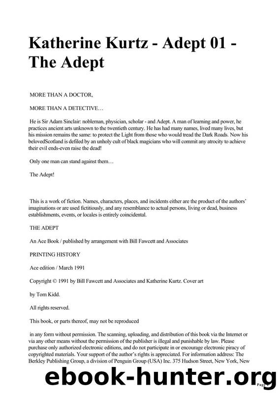 Katherine Kurtz - Adept 01 by The Adept