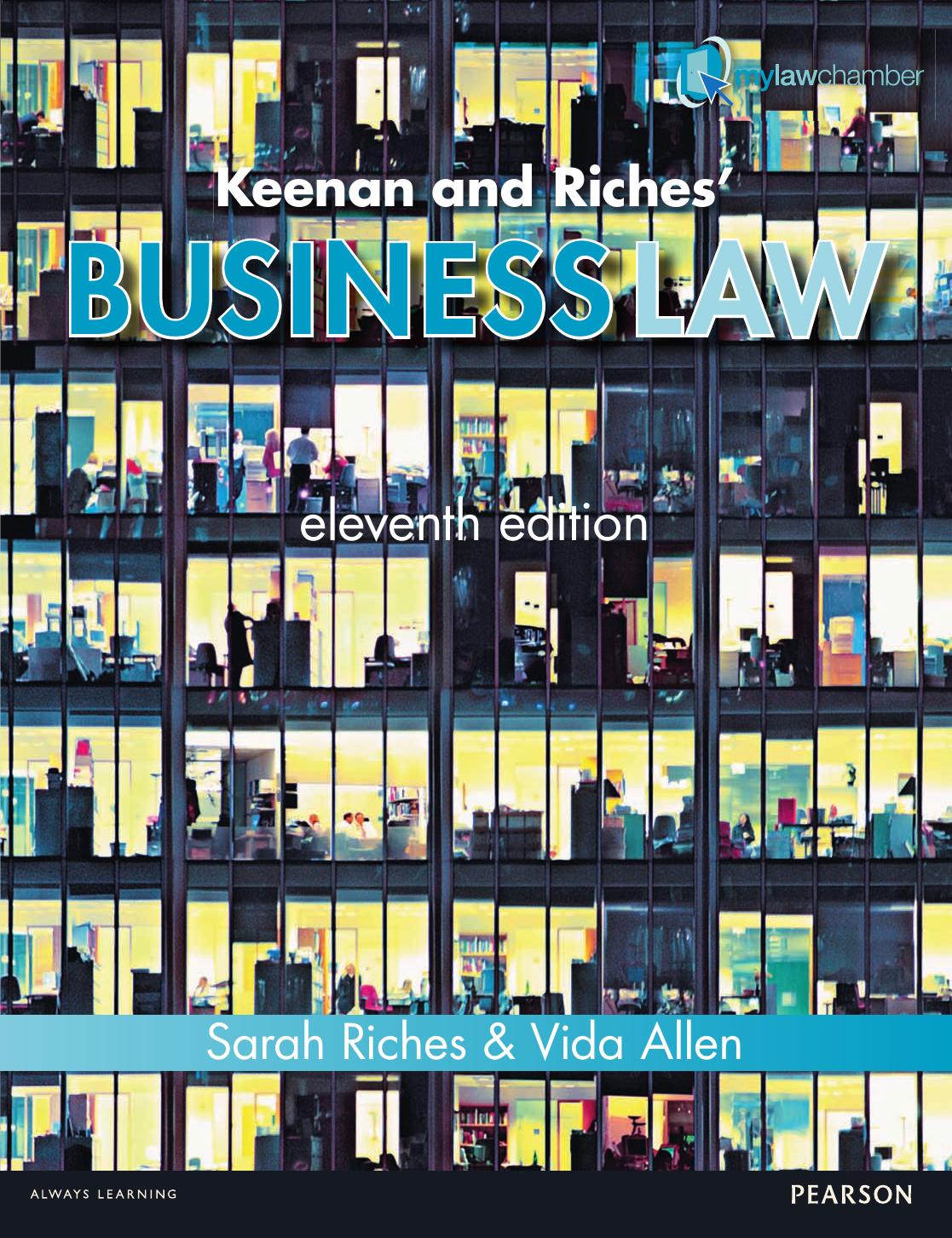 Keenan and Riches' Business Law by Sarah Riches Vida Allen
