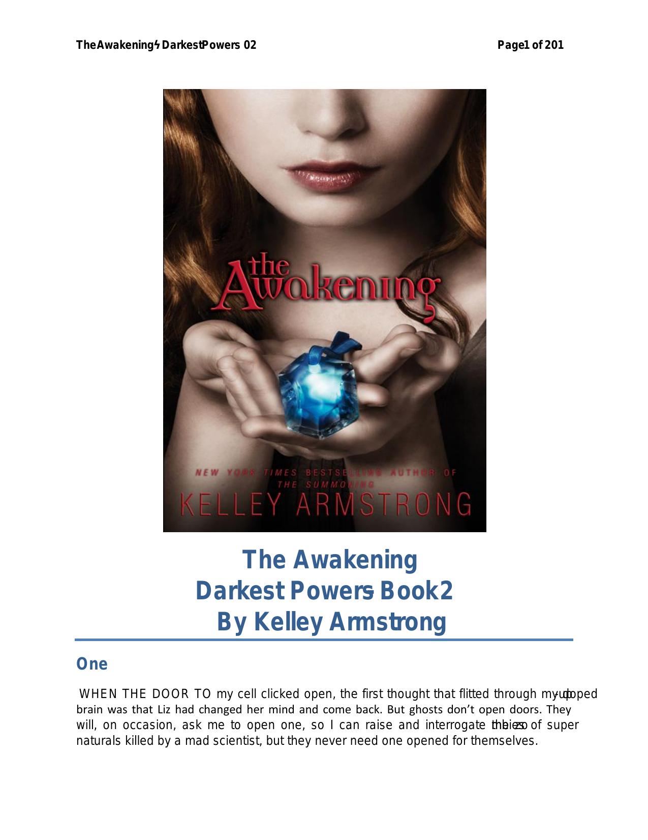 Kelley Armstrong - Darkest Powers 02 by The Awakening