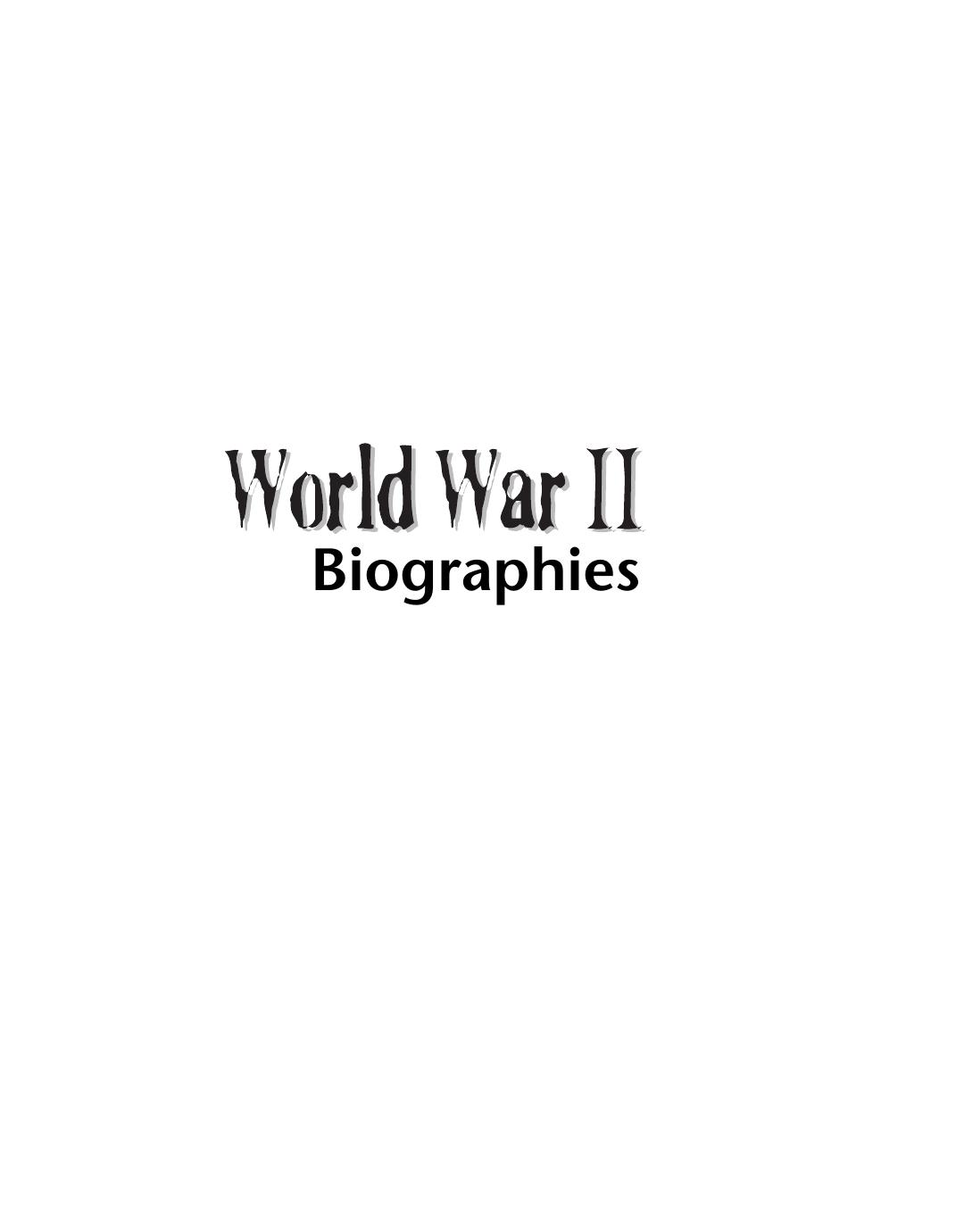 Kelly King Howes, World War II (Vol.3) Biographies by Gale (2000)(0-7876-3895-1)(PDF) English