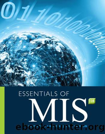 Kenneth C. Laudon, Jane P. Laudon Essentials of MIS 12th Edition by Unknown