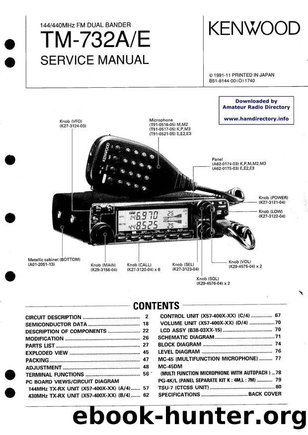 Kenwood - TM-732 Service manual by IW1AXR Daniele