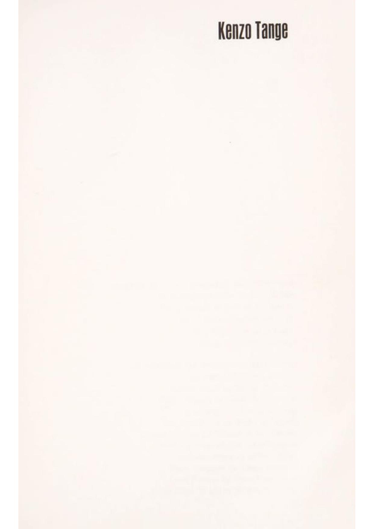 Kenzo Tange: Makers Of Contemporary Architecture by Robin Boyd