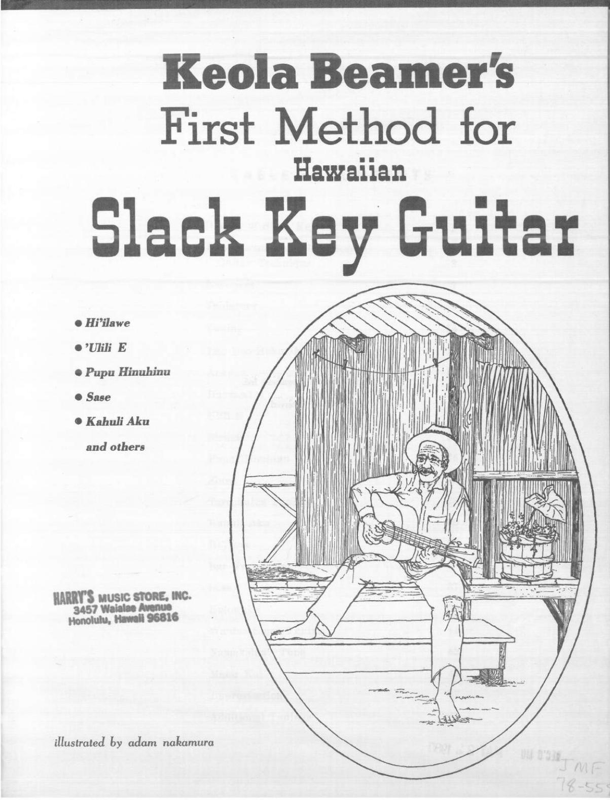 Keola Beamerâs First Method for Hawaiian Slack Key Guitar by Keola Beamer