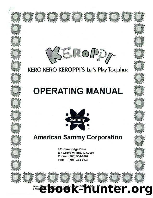Keroppi Ticket payout Manual by jmarch