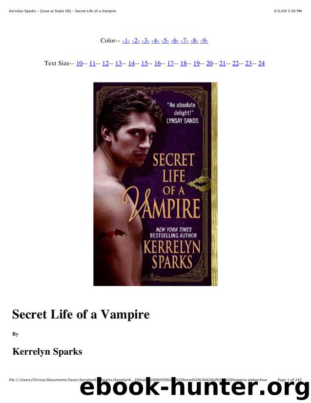 Kerrelyn Sparks - [Love at Stake 06] - Secret Life of a Vampire by Christina Drew
