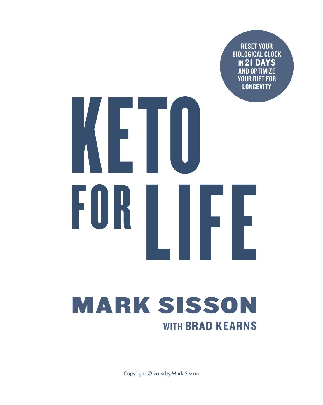 Keto for Life by Mark Sisson