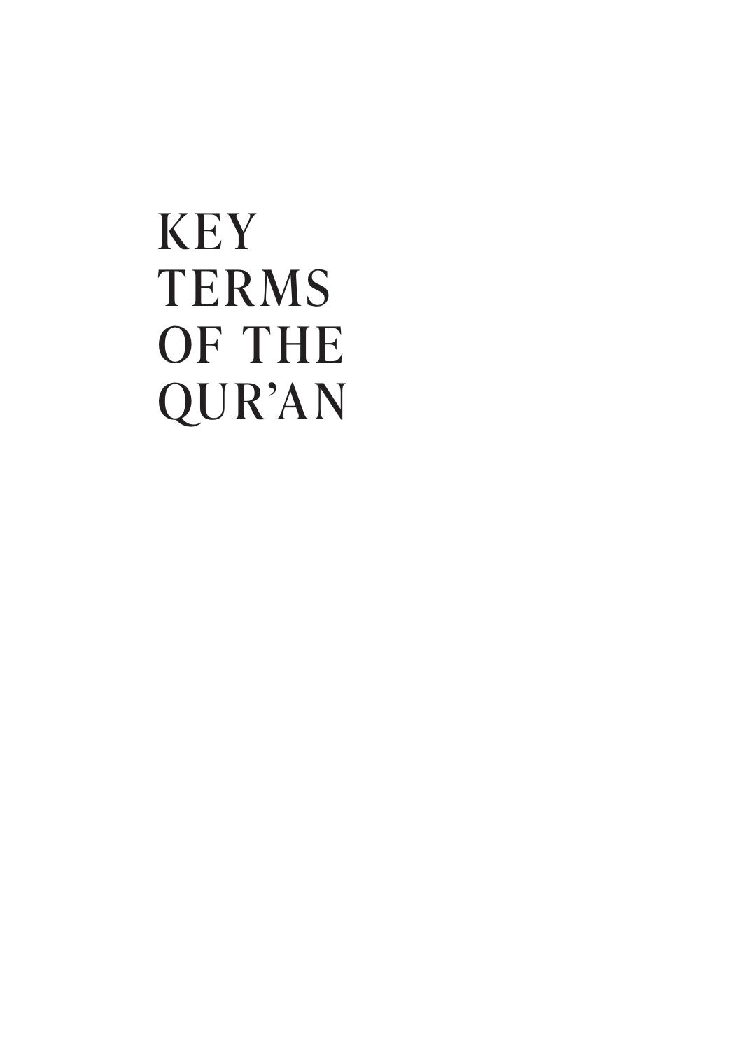 Key Terms of the Qur'an: A Critical Dictionary by Nicolai Sinai