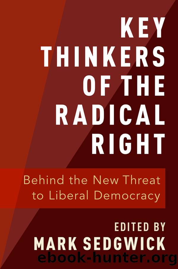 Key Thinkers of the Radical Right by Mark Sedgwick