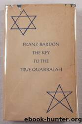 Key to True Quabbalah by Franz Bardon