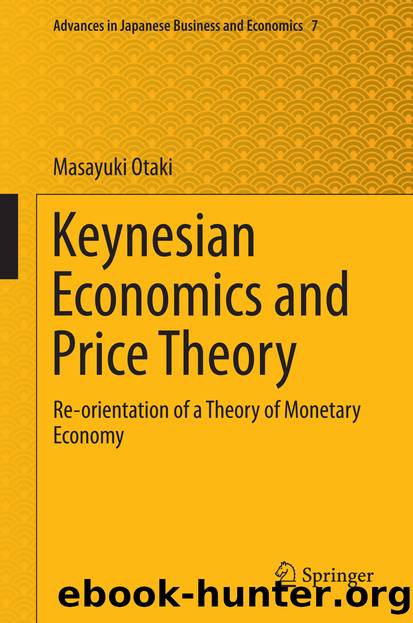 Keynesian Economics and Price Theory by Masayuki Otaki