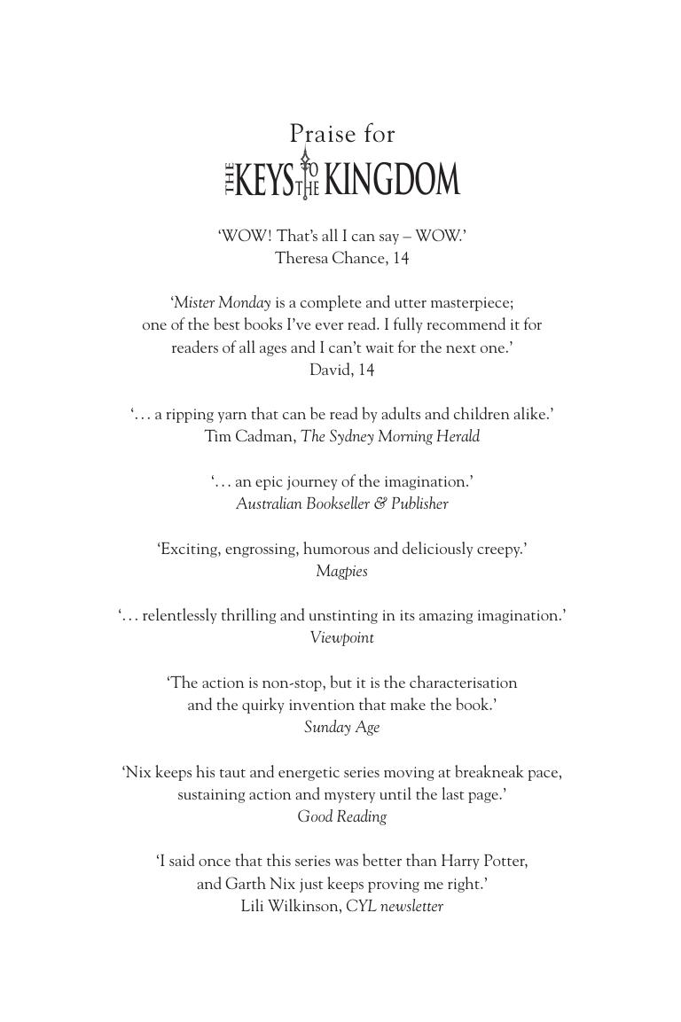 Keys to the Kingdom 06 - Superior Saturday by Nix Garth