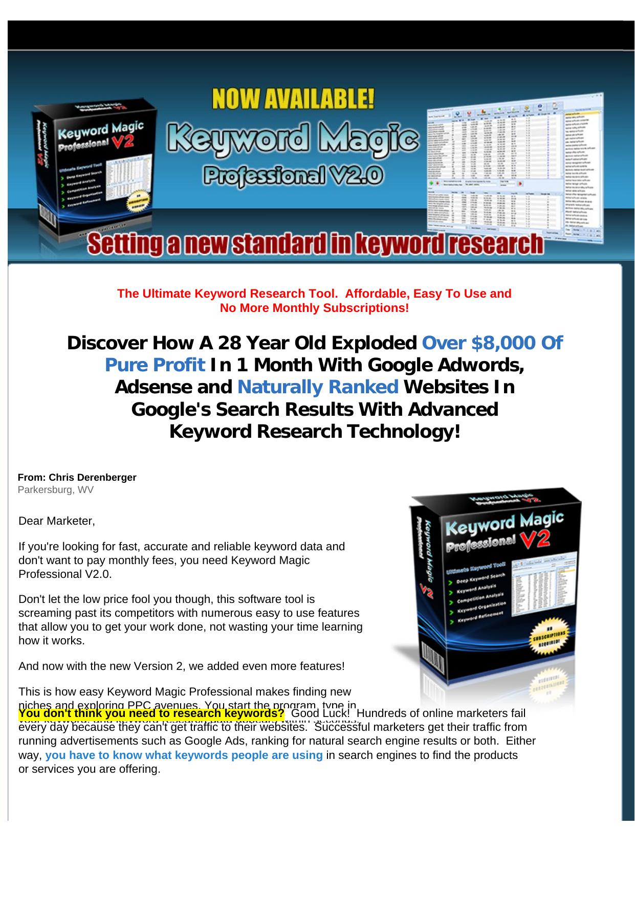 Keyword Magic Professional - Keyword Research. by Best of Kuszter's Collection