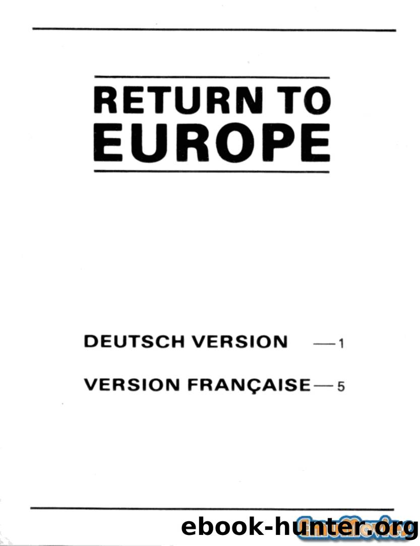 Kick Off 2 : Return To Europe - Manual (De-Fr) by Batjijo