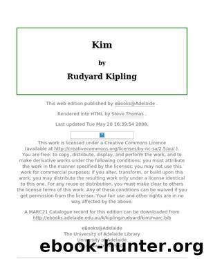 Kim by Kipling Rudyard 1865-1936 - free ebooks download