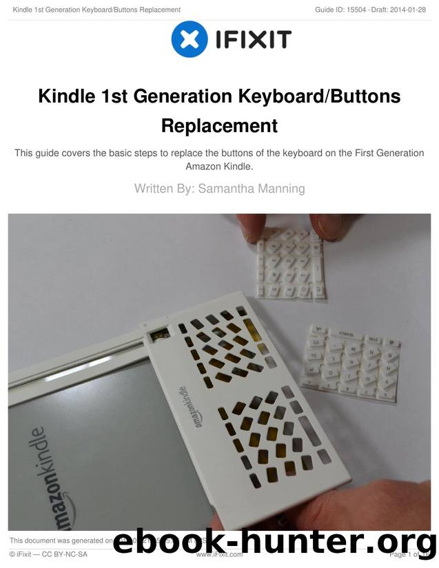 Kindle 1st Generation KeyboardButtons Replacement by Unknown
