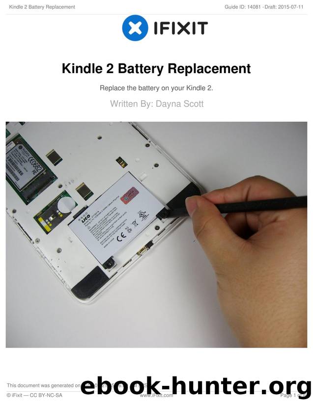 Kindle 2 Battery Replacement by Unknown