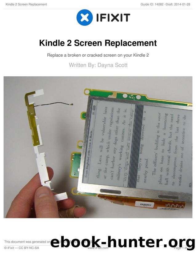 Kindle 2 Screen Replacement by Unknown