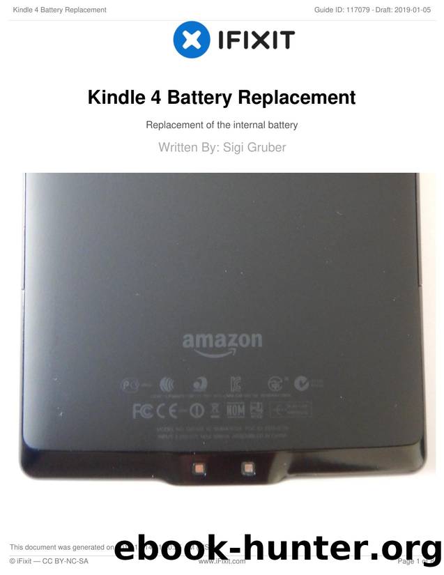 Kindle 4 Battery Replacement by Unknown