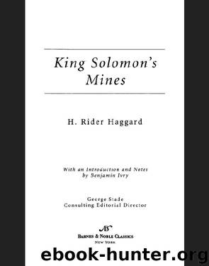 King Solomon's Mines (Barnes & Noble Classics Series) by H. Rider Haggard