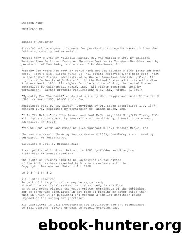 King, Stephen - Dreamcatcher by King Stephen