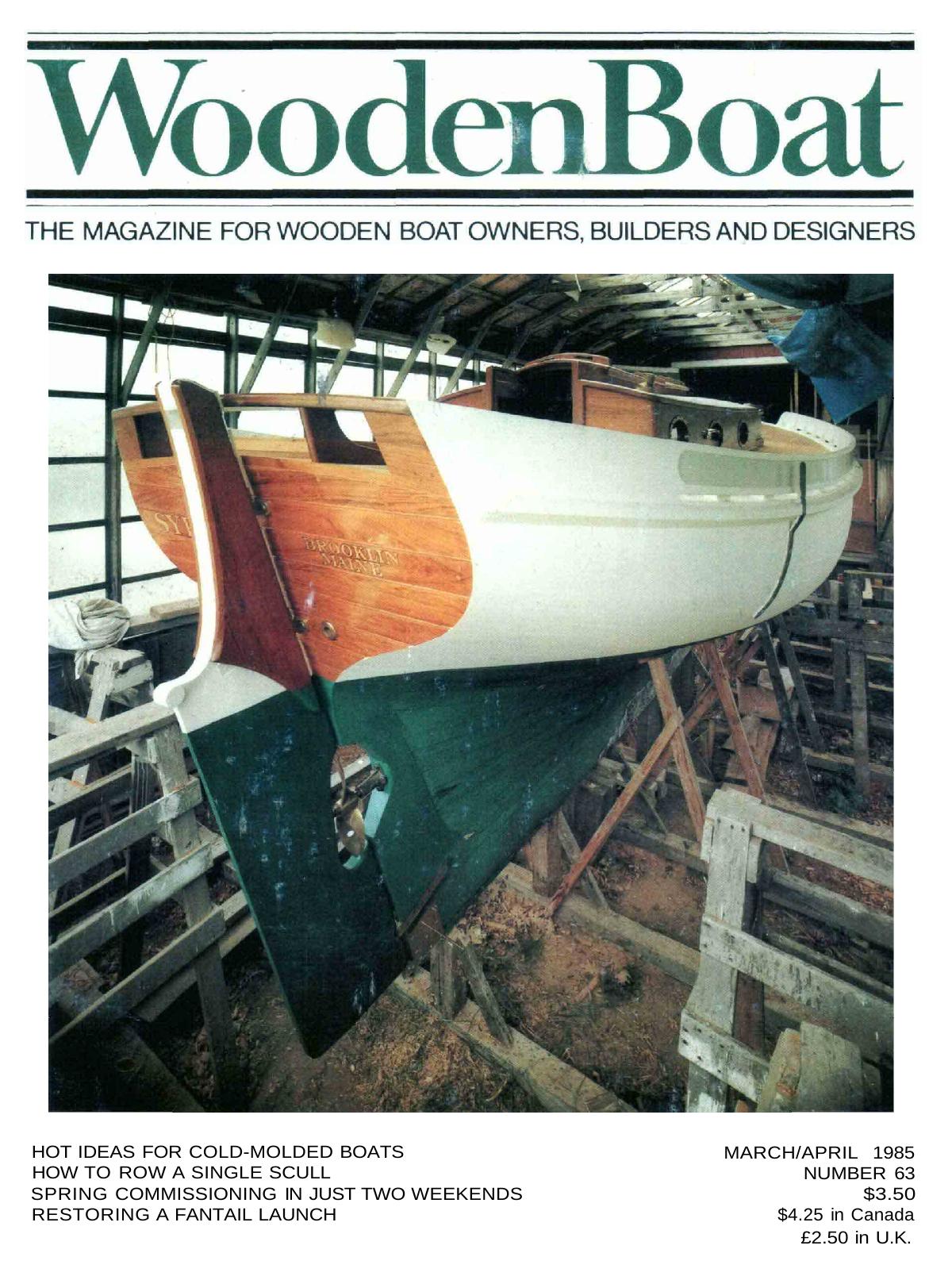 Kingfisher Racing Rowing Shell Boat Plan Plans and Building method Part 3 by Woodenboat Magazine
