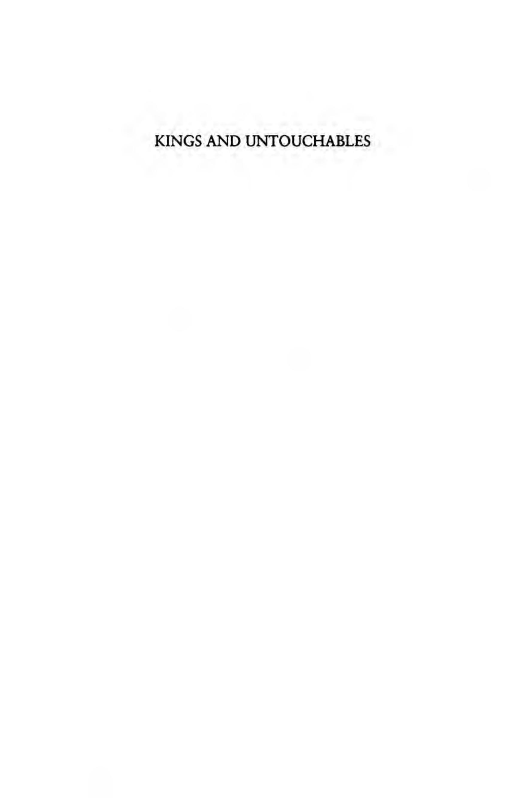Kings and untouchables : a study of the caste system in western India by Rosa Maria Perez