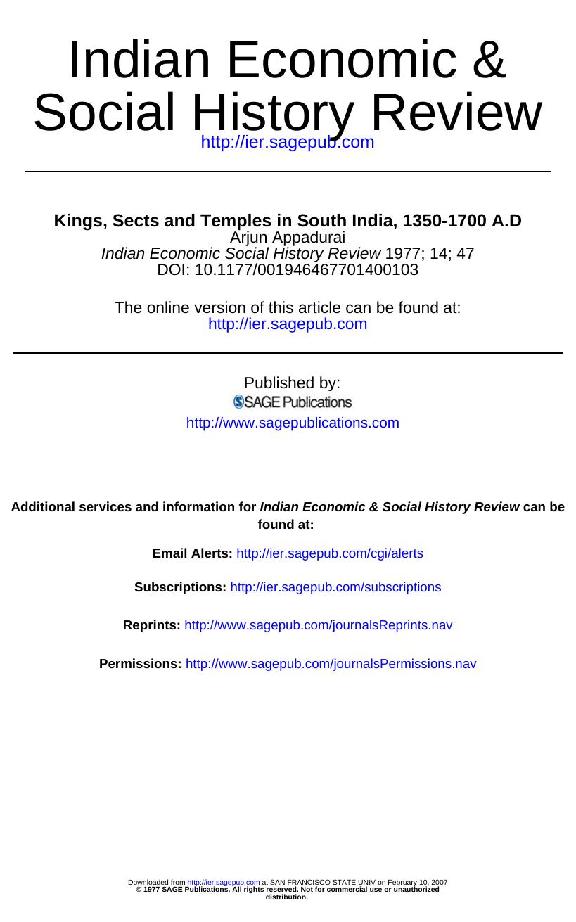 Kings, Sects, And Temples In South India [1350-1700 AD] by Unknown