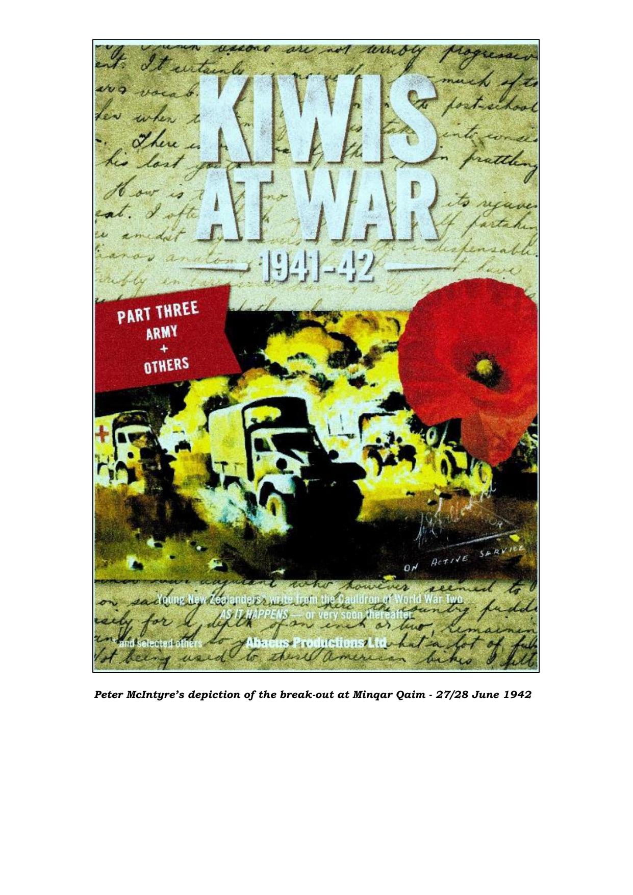 Kiwis* at war 1939-40 and earlier. Part three, Army & others. by Martin B. Watson (editor)
