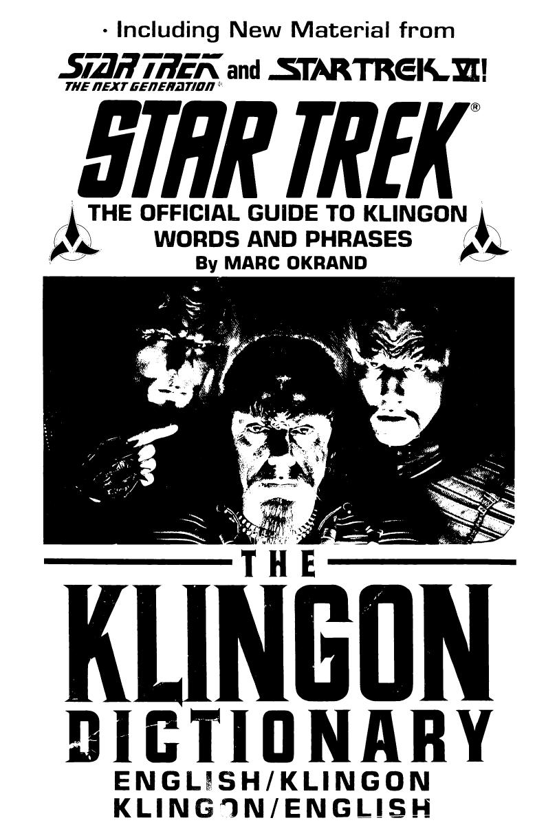 Klingon Dictionary (Okrand).pdf by Shea