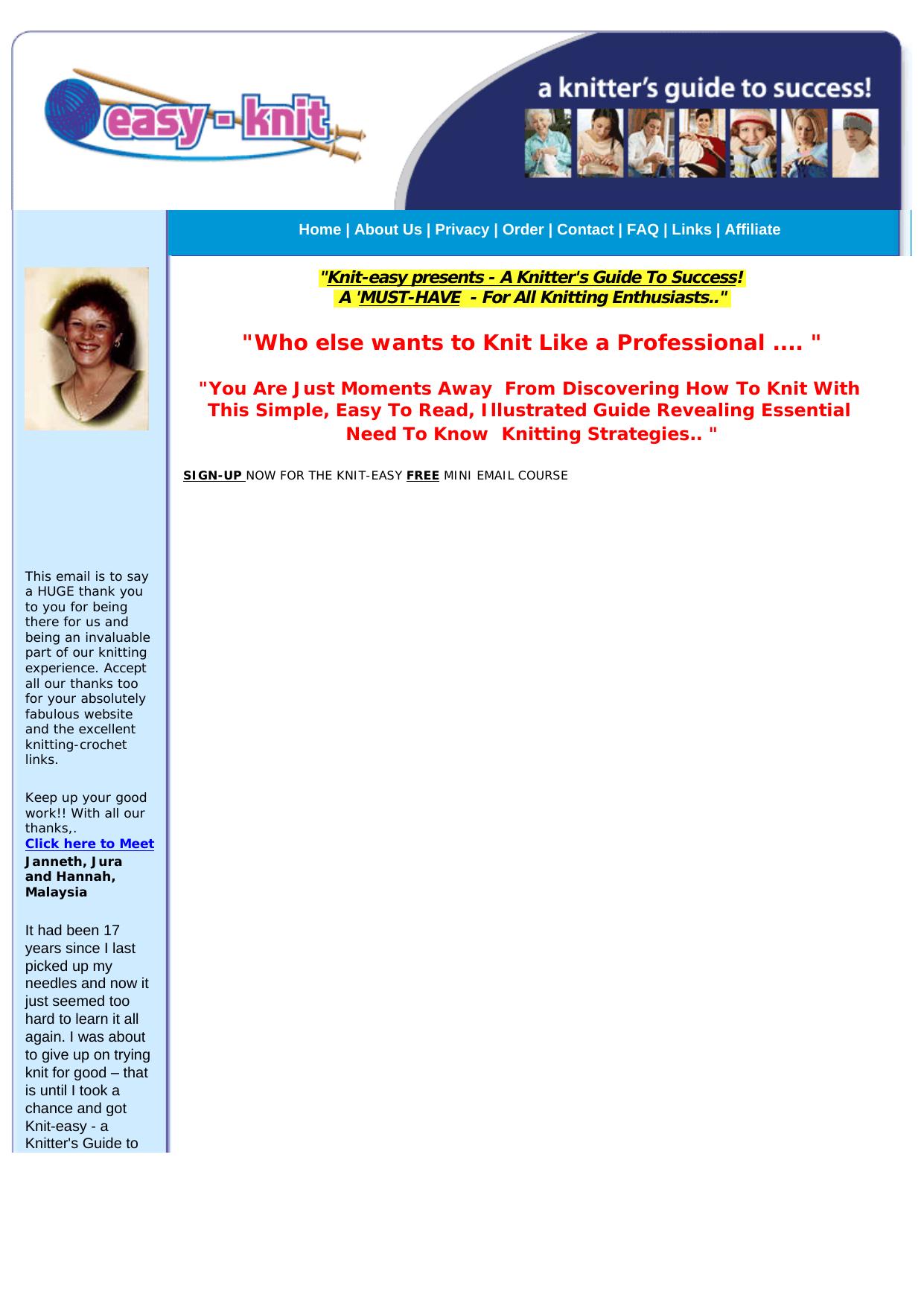 Knit-easy - A Knitters Guide To Success. by Best of Kuszter's Collection