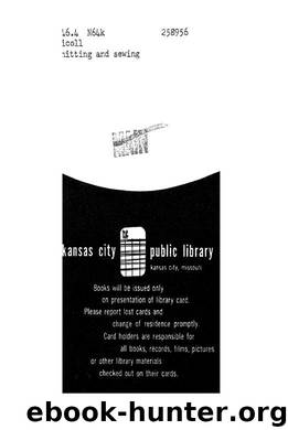 Knitting And Sewing by Maud Churchill Nicoll