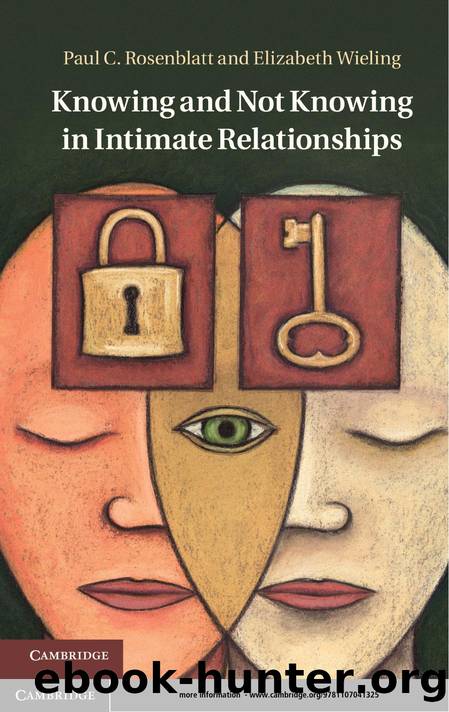 Knowing and Not Knowing in Intimate Relationships by Paul C. Rosenblatt; Elizabeth Wieling